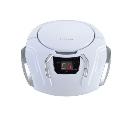 Proscan Portable CD/Radio Boombox - White