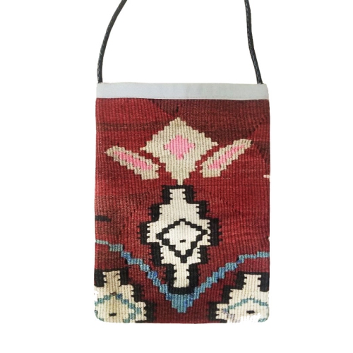 Sac à bandoulière en laine Kilim de SONNATI