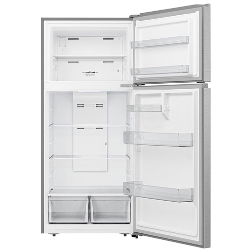 Hisense 30" 18 Cu. Ft. Top Mount Freezer Refrigerator - Stainless Steel