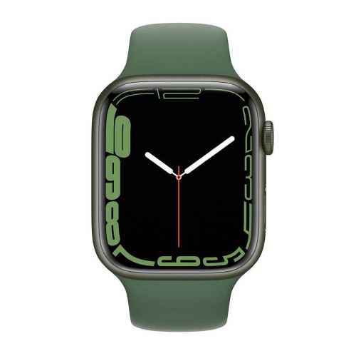 Apple Watch Series 7 / 45mm / Green Aluminum Case with Green Sport Band / GPS - Brand New