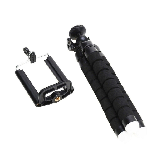 Trépied de téléphone, support de caméra portatif et réglable avec télécommande sans fil et pince universelle, compatible avec les téléphones