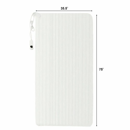 Gymax Twin Size Electric Heated Mattress Pad Blanket w/ 5 Temperature Modes & Timer