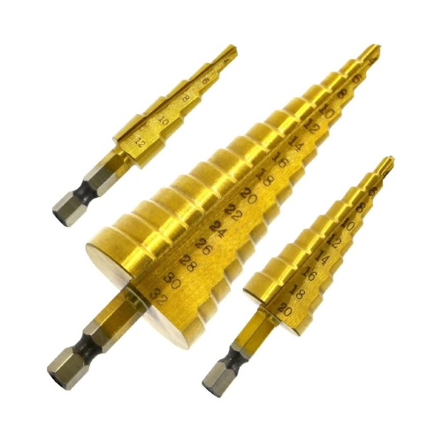 Image 1 of 6.. Straight Step Drill Bit-Straight Drill Set