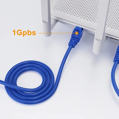 4 Meter Blue RJ45 Cat-5 Ethernet Cable, High-Speed Data Transfer for Smooth Internet Browsing and Streaming