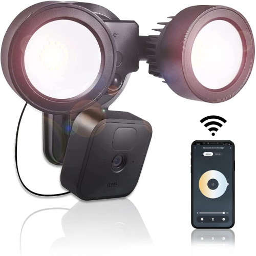 Wasserstein Floodlight, Charger and Mount for Blink Outdoor/XT2 Camera, 2000 lumens - with Motion Sensor and Timer Control
