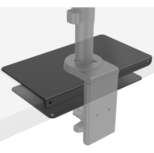 Steel Reinforcement Bracket for Thin, Glass, and Other Fragile Table Tops, Compatible with Most Monitor Mount Stand Grommet C Clamp Installation,
