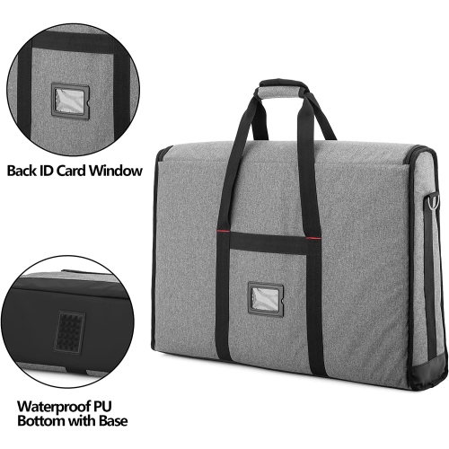 Monitor Carrying Case 24-27 Inch Padded Travel Bag Hold Up to 2 LCD Screens/TVs, Not Compatible with iMac or All-in-One Computer, with Accessories