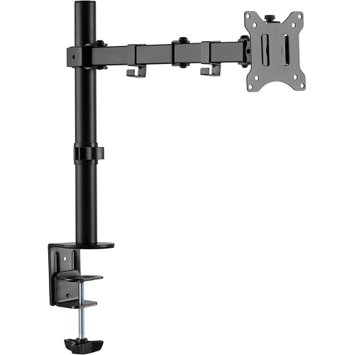 DOLAER  Single Lcd Monitor Desk Mount Stand Fully Adjustable/tilt/articulating for 1 Screen Up to 32' (Ezclamp), 1 Monitor (Up to 32') Desk Clamp