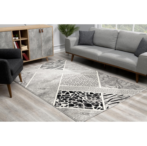 Rug Branch Modern Geometric Animal Print Indoor Rug