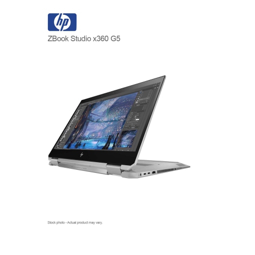 HP ZBook Studio x360 G5 Touchscreen 2-in-1 - Intel Core i7-8750H - 16GB DDR4 - 256GB NVMe SSD - Quadro P1000 - Windows 11 Pro by HP - Refurbished condition - Image 3