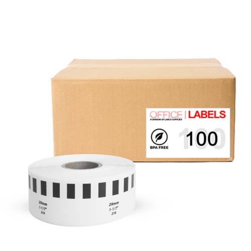 1 Roll Premium Permanent Core Labels - Brother DK-2210 Compatible Labels, Par Products Brand
