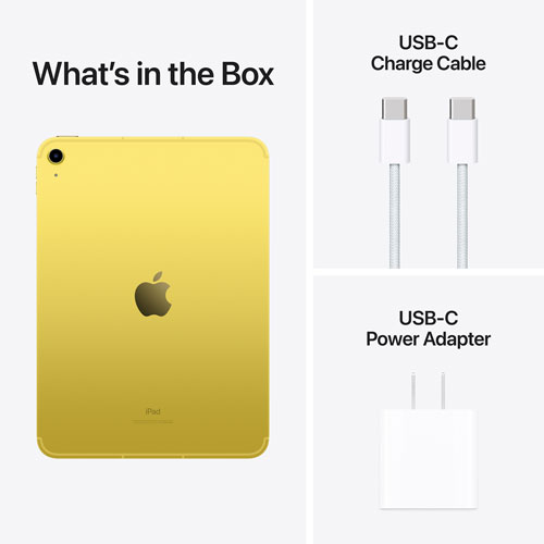 Apple iPad 10.9" 64GB with Wi-Fi 6 & 5G (10th Generation) - Yellow