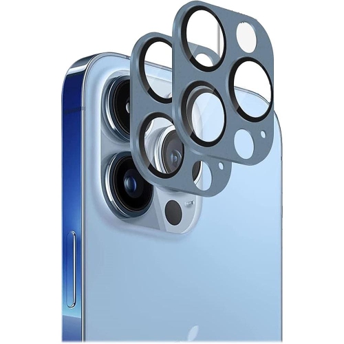 SAHARACASE  - Zerodamage Camera Lens Protector for Apple Iphone 13 Pro And Iphone 13 Pro Max (2-Pack) - In Blue