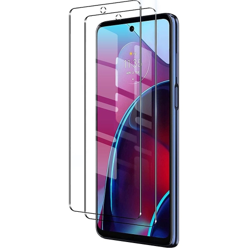 Image 1 of 5.. SaharaCase - ZeroDamage Ultra Strong+ Tempered Glass Screen Protector for Motorola Moto G Stylus 2022 - Clear