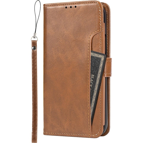 SAHARACASE  - Folio Wallet Case for Apple Iphone 14 - In Brown Wallet Case for IPhone 13