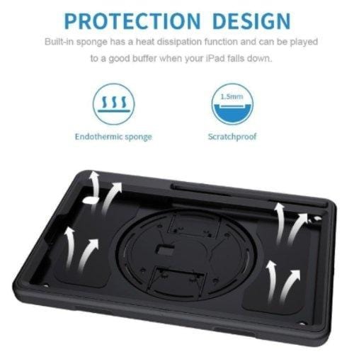 SaharaCase - Rugged Protection Case for Samsung Galaxy Tab S6 Lite - Black