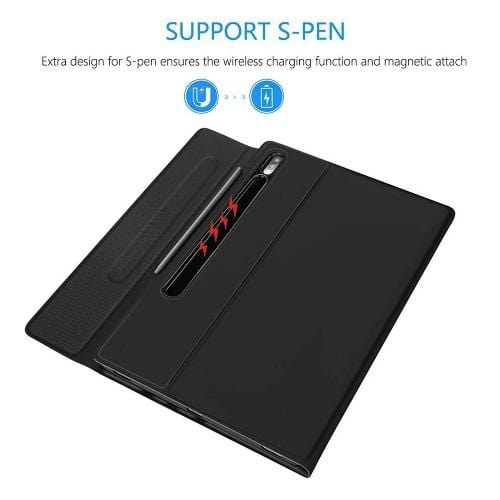 SaharaCase - Keyboard Case with Mouse Pad for Samsung Galaxy Tab S8 Plus and S7 FE - Black