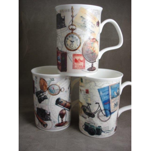 ROY KIRKHAM  Lancaster Mug - Pastimes Set Of 6 - Made In England Ceramic