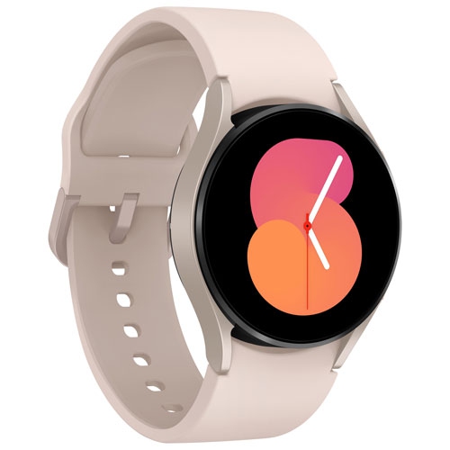 Boîte ouverte – montre intelligente 40 mm Galaxy Watch5 de Samsung avec moniteur de fréquence cardiaque – Rose doré