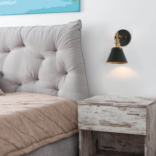 Modern 1-Light Single Wall Sconce Silver Metal Shade for Kithcen