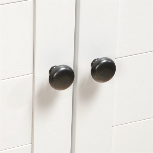 Sauder – grande armoire de rangement en bois Cottage Road, blanc doux