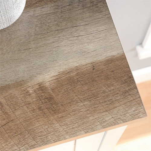 Sauder – grande armoire de rangement en bois Cottage Road, blanc doux