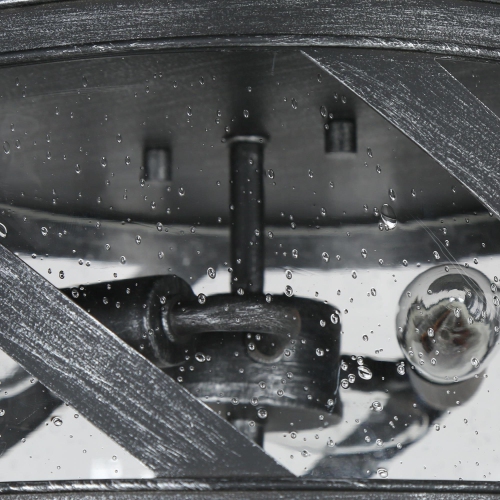 Modern Industrial 3-Light Seeded Glass Drum Flush Mount Ceiling Light