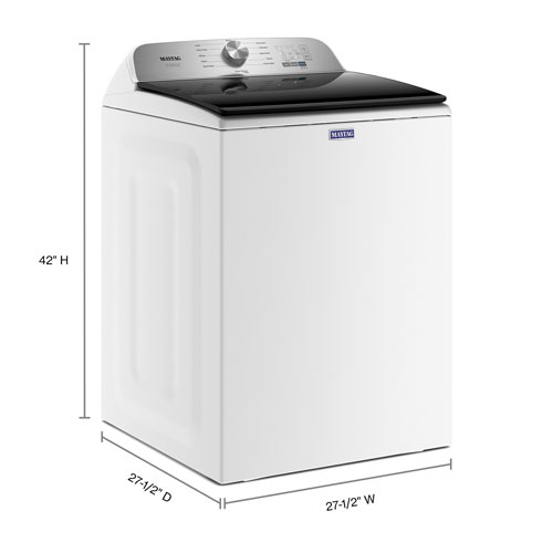 Laveuse à chargement par le haut 5,4 pi³ Pet Pro de Maytag - Blanc