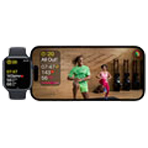 Apple Watch Ultra avec boîtier de 49 mm en titane et bracelet alpin orange offert par Bell - Grand