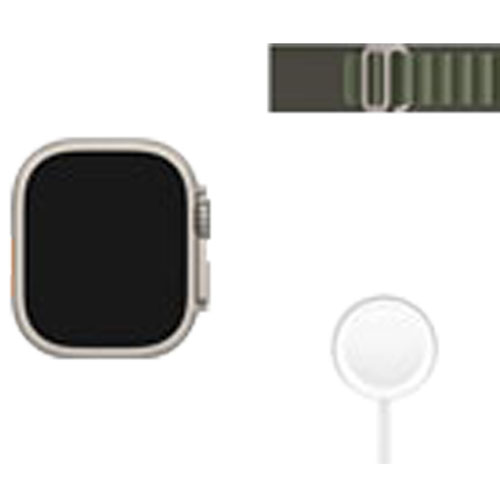 Bell Apple Watch Ultra 49mm Titanium Case with Green Alpine Loop - Large