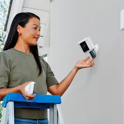 Ring Spotlight Cam Plus Wire-Free 1080p HD IP Camera - White