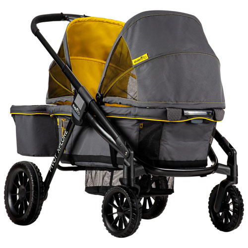 Chariot poussette tout-terrain Pivot Xplore d'Evenflo - Gris