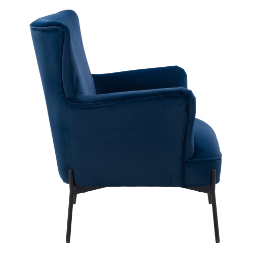 CorLiving LSS-201-C Elwood Wingback Accent Chair in Blue