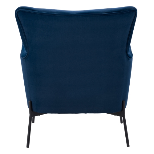 CorLiving LSS-201-C Elwood Wingback Accent Chair in Blue