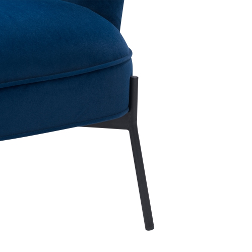 CorLiving LSS-201-C Elwood Wingback Accent Chair in Blue