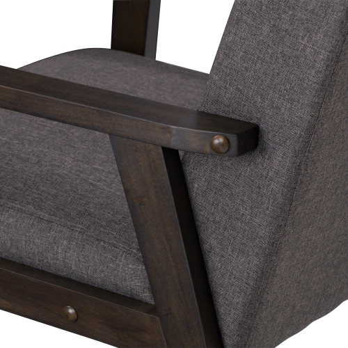 CorLiving LTS-101-C Greyson Wood Armchair