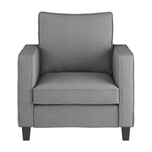 Fauteuil d'appoint en tissu gris pâle Georgia de CorLiving