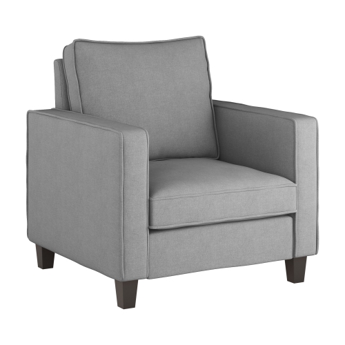 CorLiving Georgia Light Grey Fabric Accent Chair