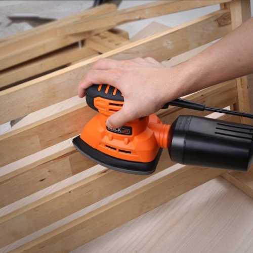 TACKLIFE Classic Mouse Detail Sander with 12Pcs Sandpapers, 12,000 OPM Sander, Efficient Dust Collection System For Tight Spaces Sanding in Home