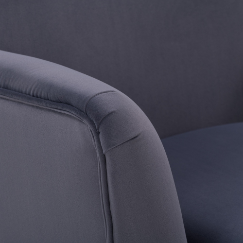 Fauteuil d'appoint à dossier ailé Elwood en gris