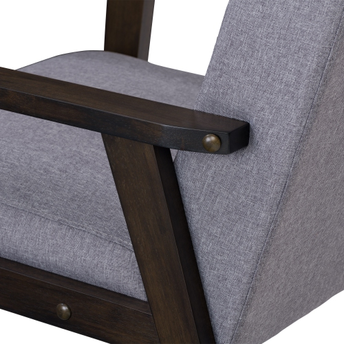 CorLiving LTS-100-C Greyson Wood Armchair