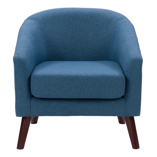 Fauteuil Tube moderne Elwood en blu