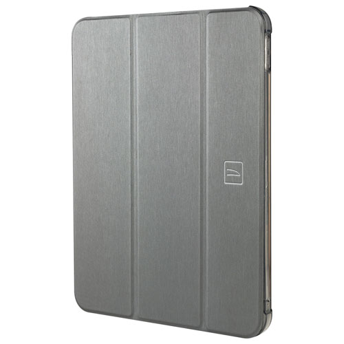 Tucano Milano Italy Satin Folio Case for iPad 11" (A16) / iPad 10.9 (10th Gen) - Grey