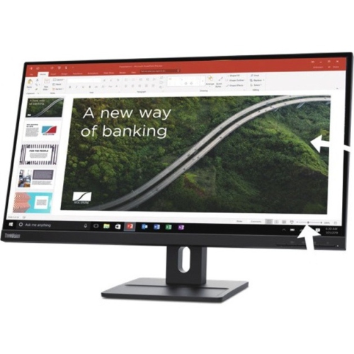 LENOVO 27" QHD 75Hz IPS Monitor with Built-in Speakers - Black