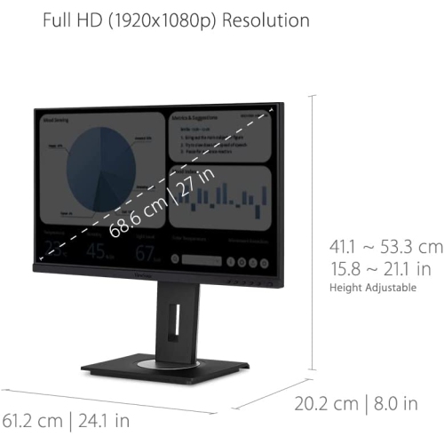 VIEWSONIC 27" Ultrawide FHD 75Hz 5ms GTG IPS LCD Monitor