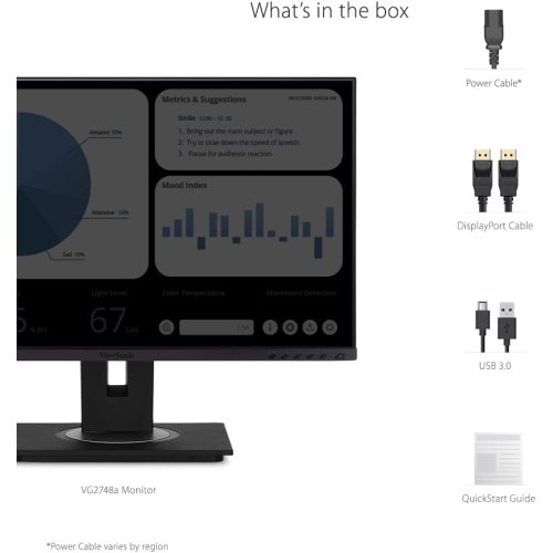 VIEWSONIC 27" Ultrawide FHD 75Hz 5ms GTG IPS LCD Monitor