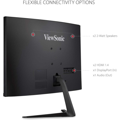 VIEWSONIC 27" FHD 165Hz Curved VA LCD FreeSync Gaming Monitor - Black