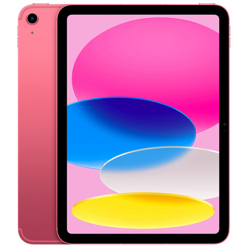 TELUS Apple iPad 10.9" 256GB with Wi-Fi & 5G - Pink - Monthly Financing