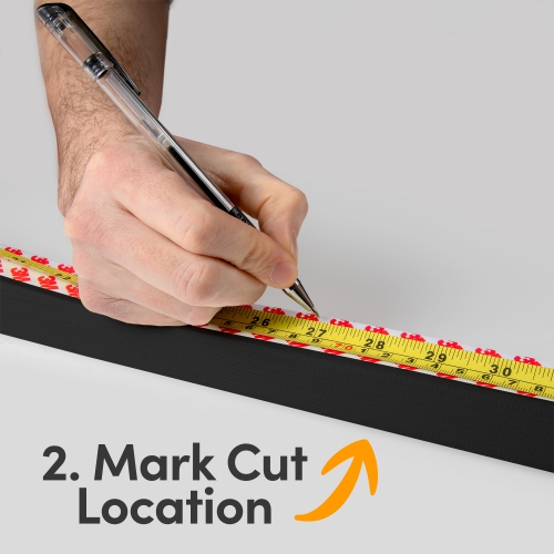 Biltek Cut-to-Size Light Filtering Pleated Fabric Shades, Cordless Fabric Window Privacy Shades - 48" W x 72" H, White or Black