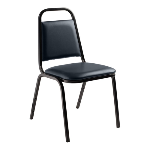 NATIONAL PUBLIC  Nps 9100 Series 32" Modern Vinyl Upholstered Stack Chair In Midnight In Blue Love it